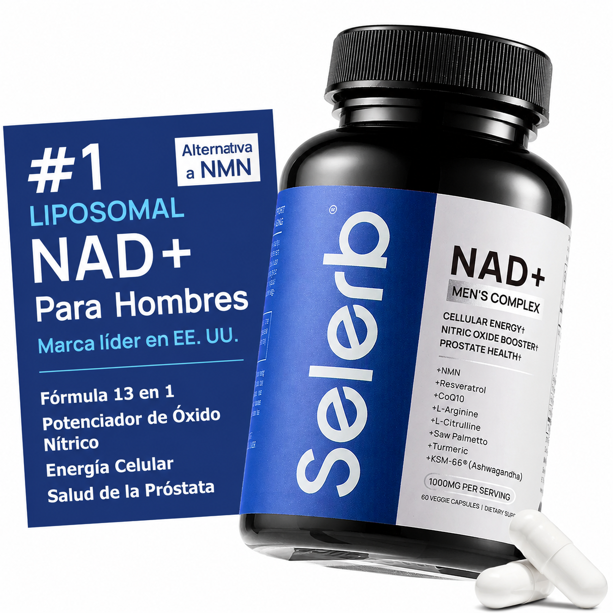 SELERB NAD MEN´S COMPLEX 60 CAPS